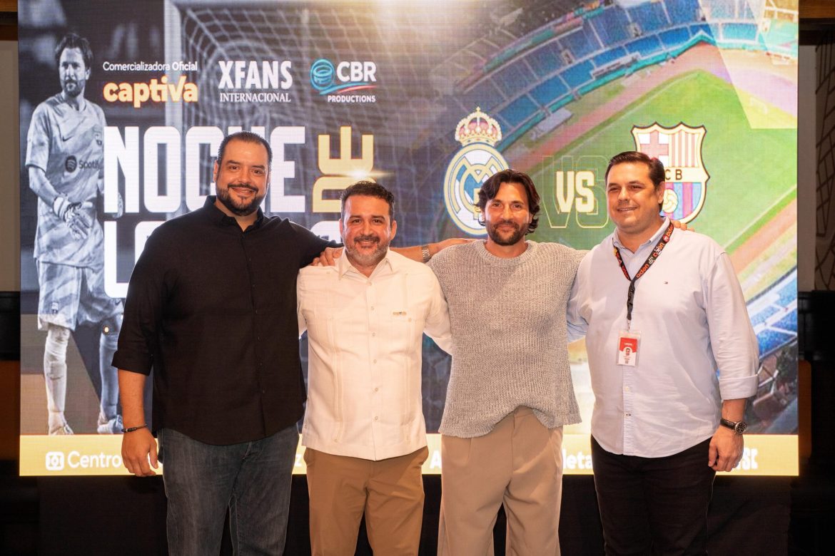 Santo Domingo se convertirá en capital mundial del fútbol con el clásico de leyendas entre Real Madrid y Barcelona