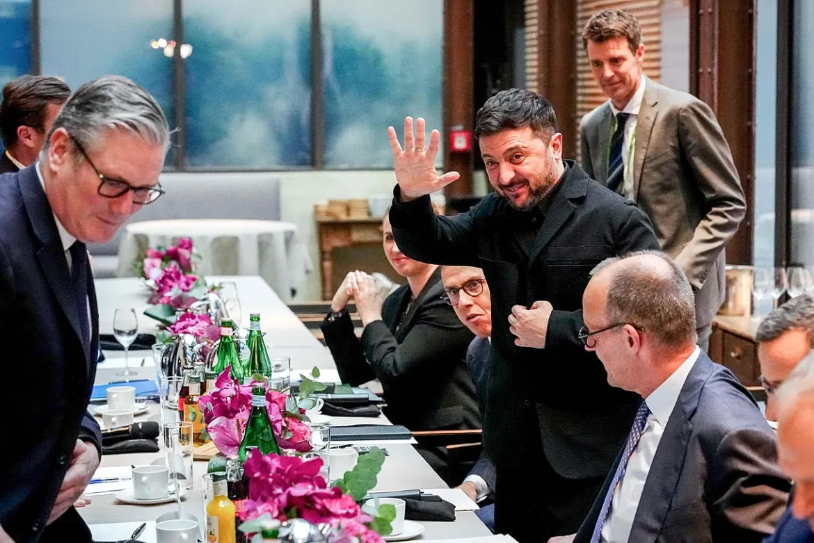 Líderes europeos abordan con Zelenski proceso de negociación con Rusia