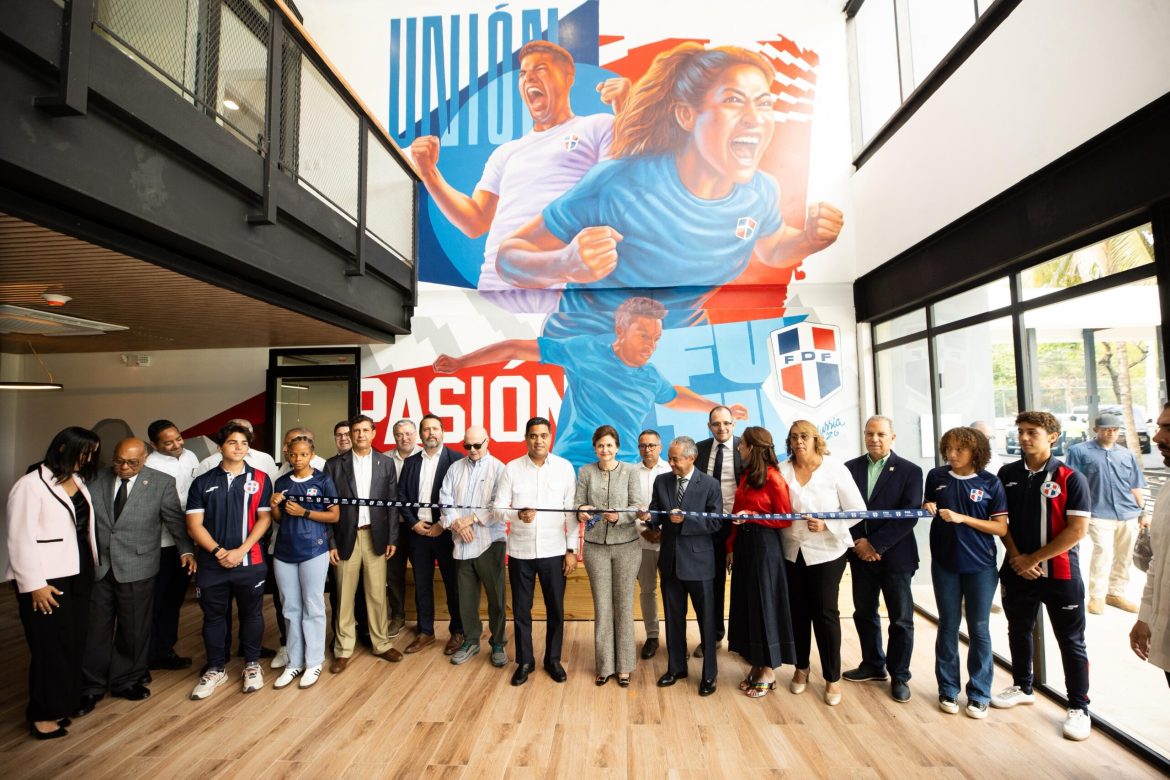 Raquel Peña encabeza entrega del renovado Centro de Alto Rendimiento de la Federación Dominicana de Fútbol